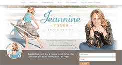 Desktop Screenshot of jeannineyoder.com